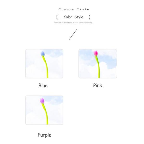 Flor de diseño de tulipán de cambio de color Neutral 0.38mm Oficina de la escuela de la pluma de regalo