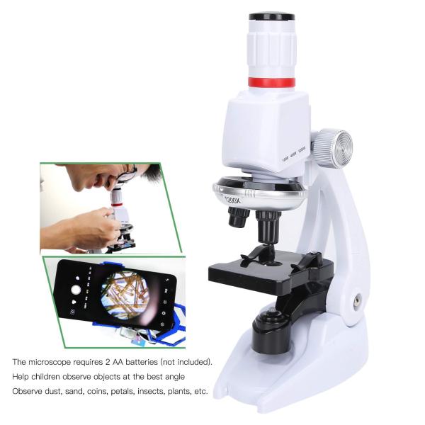 Plastic Science Experiment Set for Primary School Students Alloy Microscope Telescope