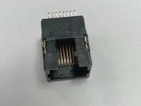 Conector fêmea do Lan SMT RJ45 com o perfil baixo Tab Up do furo