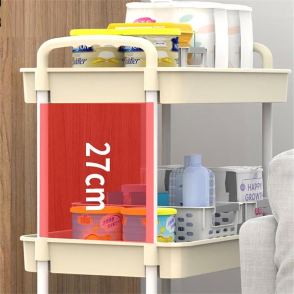 Multifunctional 5 Tier Rotatable Kitchen Vegetable Organizer with Portable Trolley