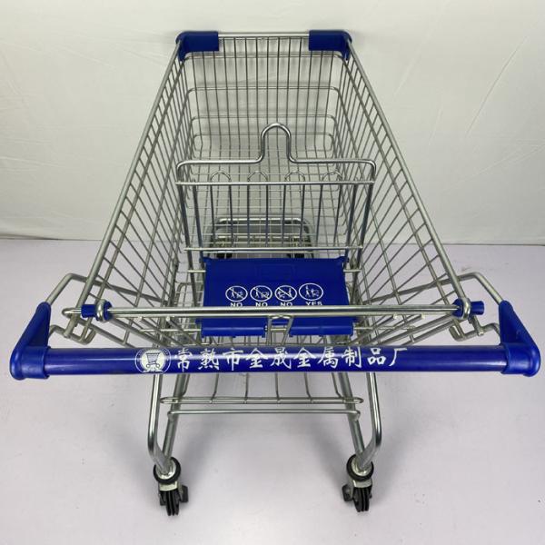 Немецкая вагонетка стиля 100L регулярная с голубыми пластиковыми частями оцинковывает и пудрит покрытие для удобного гастронома