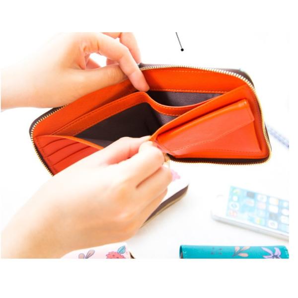 New square wallet lovely female multi-functional hand-painted animals