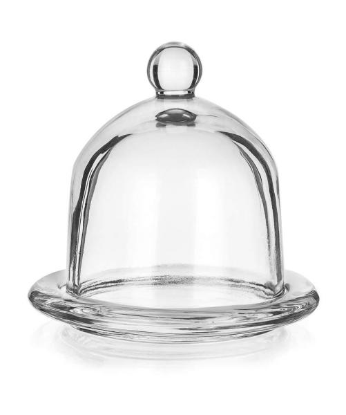 Mini Round Glass Storage Jars com tampa da tampa, cartuchos de vidro da cozinha