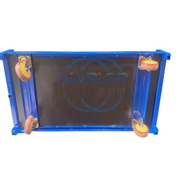 Rubber Wheel Danish Trolley Push And Pull Type Plywood Material Folding Flower Trolley