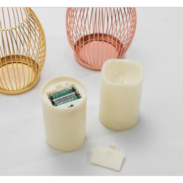 Golden Rustproof H15.5cm Metal Candle Holders