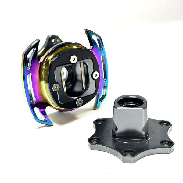 Deluxon Aluminum Billet Racing Steering Wheel Quick Releases Carbon Fiber