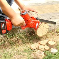 Piles électriques au lithium à haute branche 8 pouces Longue portée tronçonneuses outil de taille d'arbre de jardin