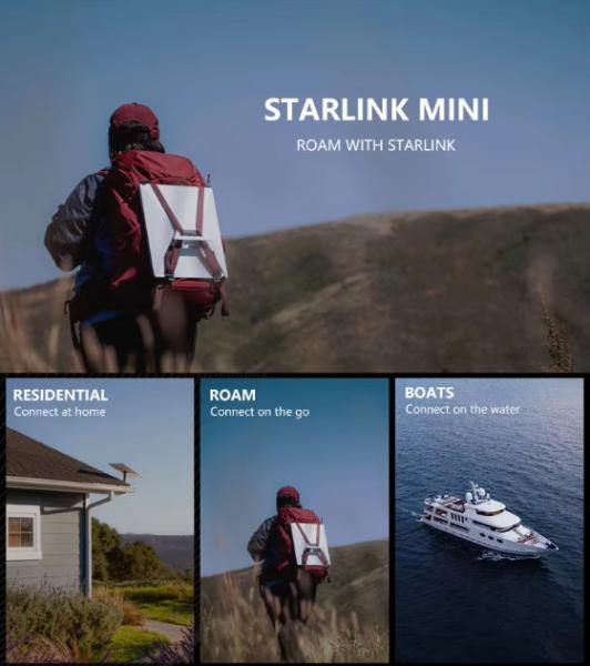 Le système de connexion Wi-Fi à double bande - White Starlink Mini Internet Kit