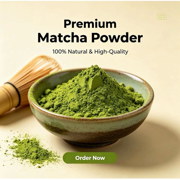 Food Grade Decaffeinated Organic Matcha Powder Bulk Vibrant Green Tea Ingredient for Nutritional Products