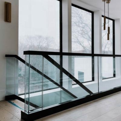 Flooring Mounted Aluminum Handrail for Glass Black/Grey/Gold/Rose Gold/Silver and More