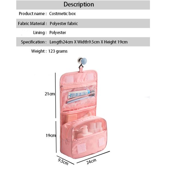 Large capacity portable travel toiletries bag luggage waterproof multi-functional handbag cosmetic box