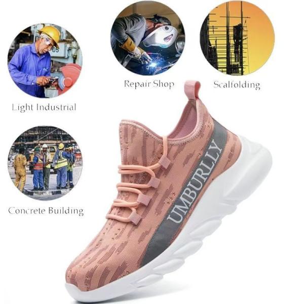 Durable Steel Toe Safety Shoes For Women Comfortable Work Shoes