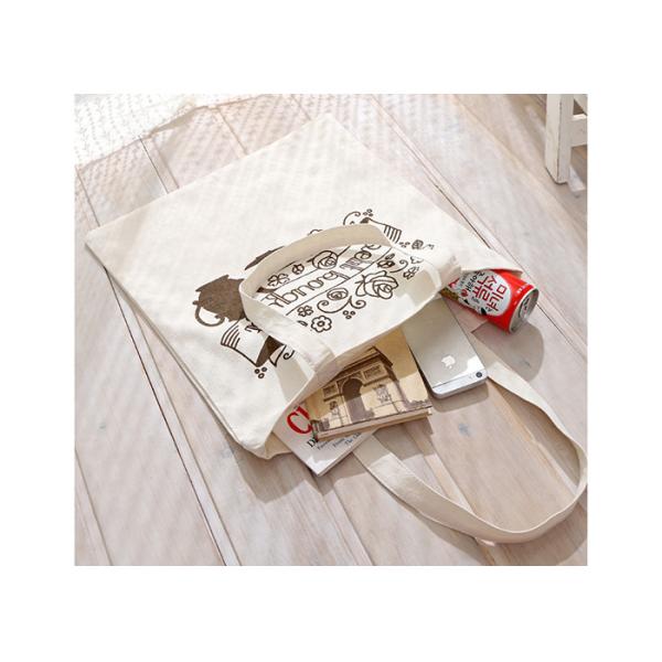 Calico Promotional Shopping Canvas Bag Fashionable Printing 37*40 CM Size