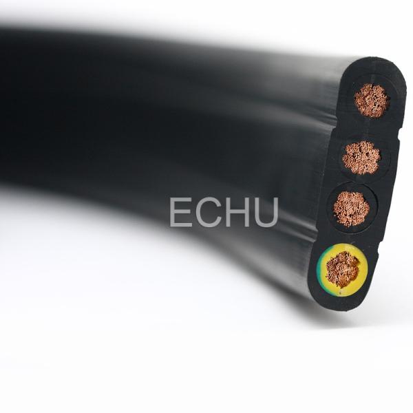 Traveling Crane Cable, Four Core Flat Traveling Cable, ECHU Flat Cable for Crane/Conveyor
