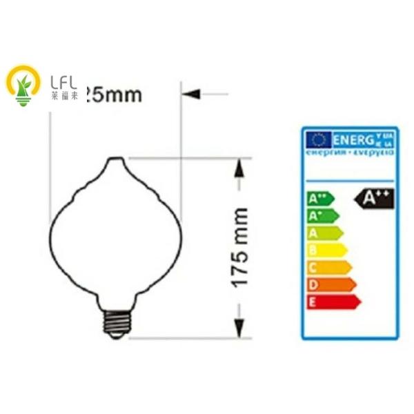 Ясные стеклянные декоративные электрические лампочки приведенные, шарики люстры СИД тыквы подсказки Диммабле