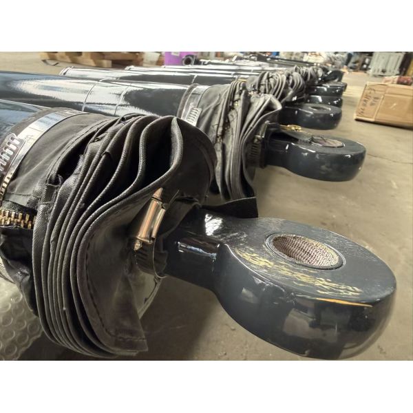 Double Acting Hydraulic Cylinder With Hard Chrome Plated Steel Rods Rod Eyes On Both Ends