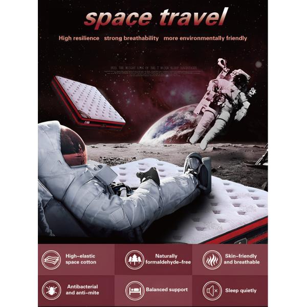 Modern Home Furniture Orthopedic Mattress with 3D Memory Foam and Independent Springs
