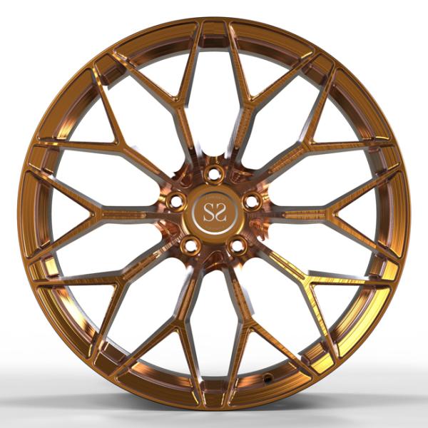 Monoblock 20inch 1 PC Piece Aluminum Forged Brushed Bronze Wheels For Ferrari 458