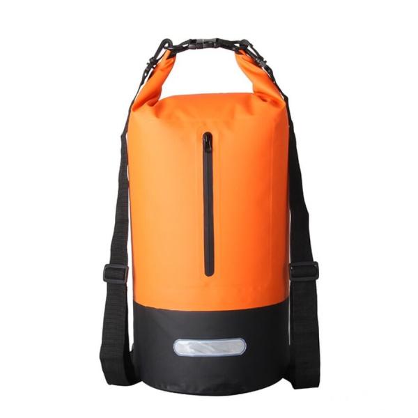 Swimming Waterproof Camping Backpack With Zipper Accept Custom Processing