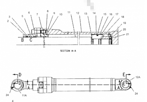 Части экскаватора Assy цилиндра ведра Belparts E320CL гидравлические запасные