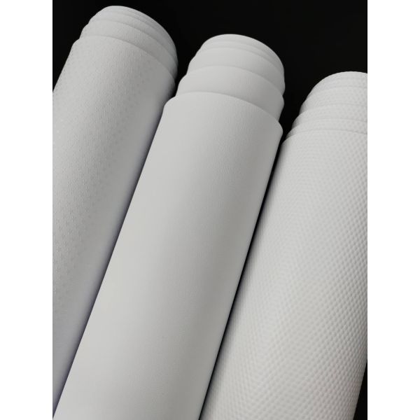 1.2mm Thickness Waterproof PU Soccer Leather with Star Pattern for Football Balls