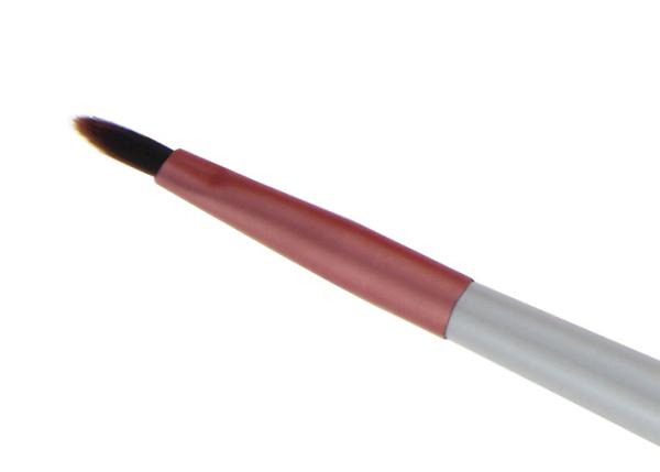 White Long Wooden Handle Lip Liner Brush Liner Makeup Brush With Synthetic Hair