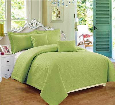 Solid Quilts Royal 5pcs Embossed Quilt Set Ultrasonic Quilts Soft Microfiber Fabric