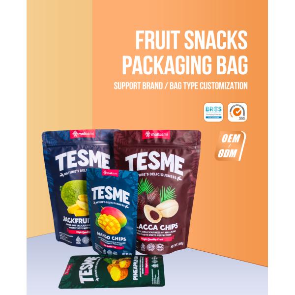 Изготовленная на заказ на фабрике BRC перезапечатываемые пластиковые орехи сухие фрукты упаковочные мешки стойкие сумки 750г