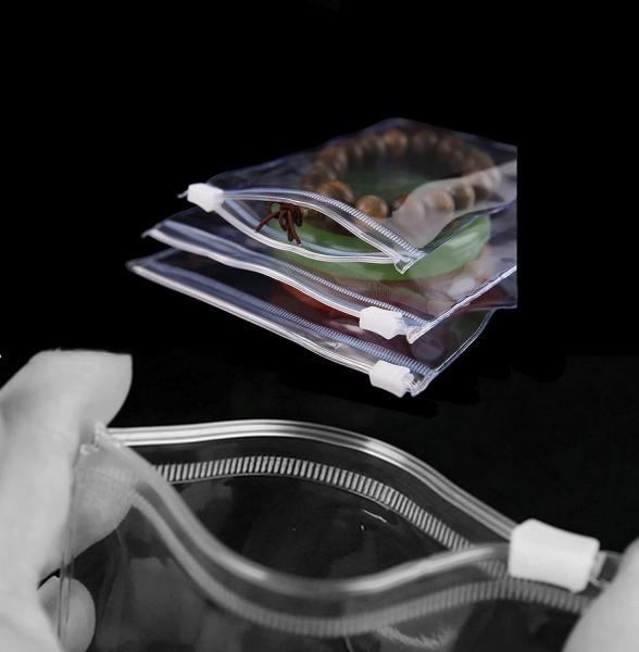 Transparent Zipper Bags Personalized Jewelry Zipper Packaging Bags Luxury Lipstick Lip Bag With Zipper Custom Logo