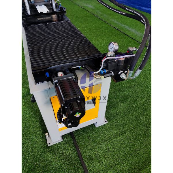 Customized Metal Fence Plate Forming Machine With 12 Row Molding 4kw Servo Gear Transmission