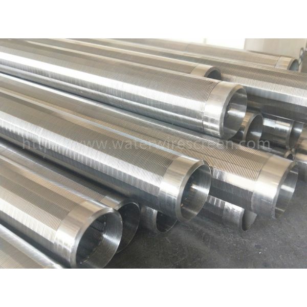 Stainless Steel Wedge Wire Screen Pipe Durable For Wastewater Filter
