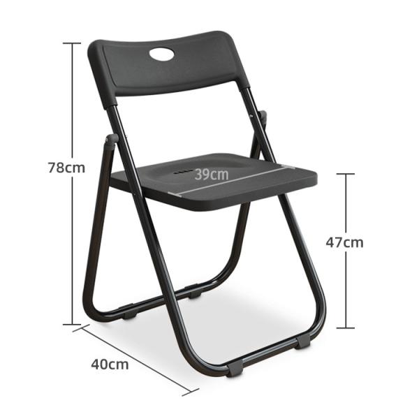 Metal Frame Stackable Folding Plastic Dining Chair for Hotel Outdoor Garden Restaurant