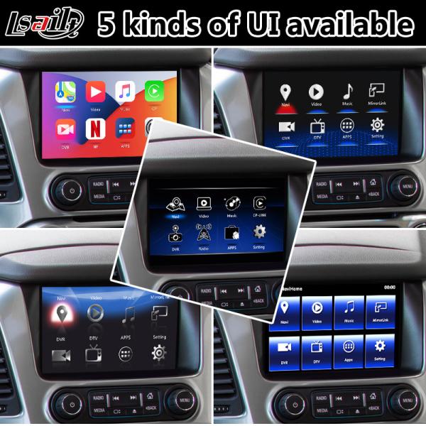 Интерфейс мультимедиа Carplay андроида Lsailt видео- для Шевроле GMC Tahoe