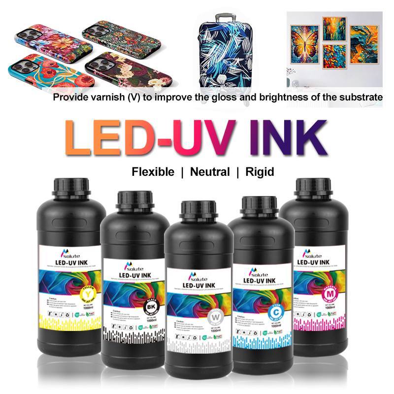 Flexible LED UV Curable Ink High Flexibility And Adhesion For Plastic Film Metal