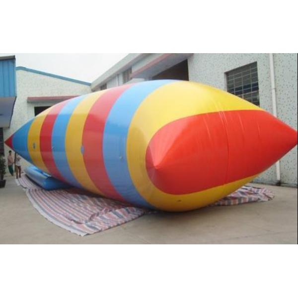Outside Inflatable Amusement Park Water Blob Launcher Water Blow Up Toys
