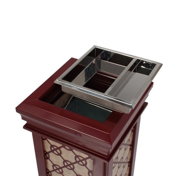 2024 the New Listed Lobby Bin Office High-grade Classical Royal Seat Ash Bucket Waste Bin Stainless Steel Hotel Trash Can