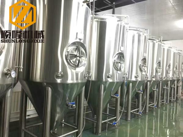Beer Brewing Conical Fermenter 10HL 2mm Cooling Jacket #4 Finished Exterior Surface