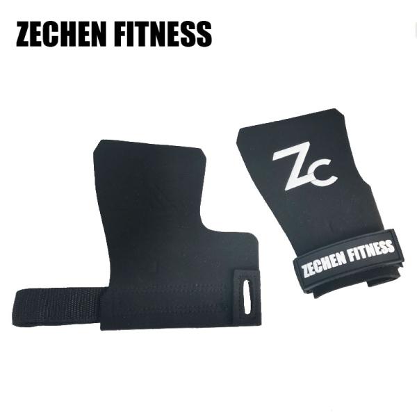 Safety Fingerless Crossfit Grips Pull Ups 3 Mm Black Gymnastic Hand Guards