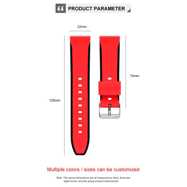 Dual-Color Deployment Buckle Silicone Strap · Customizable Colors And Logo | OEM/ODM - China Wholesaler SHX