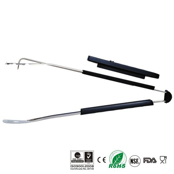 IPX6 Water Resistance BBQ Tools Clip Clamp Stainless Steel Food Barbecue Tongs