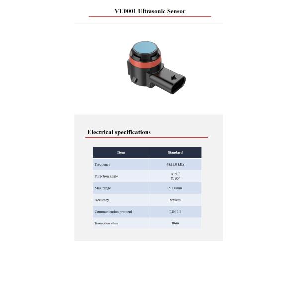 5m Long Range Ultrasonic Sensor Module 48KHZ Obstacle Avoidance Sensor IP69