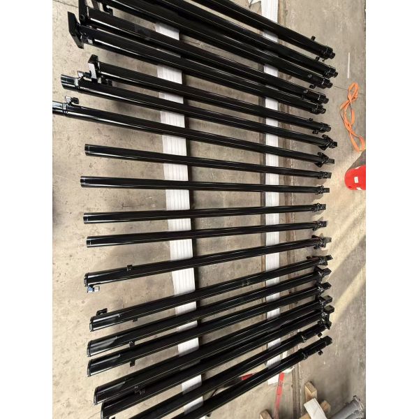 Hard Chrome Plated Telescopic Hydraulic Cylinder With Valve Block Integrated Boom Head