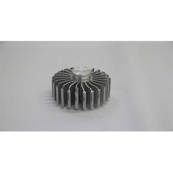 Energy Saving Round Extruded Aluminum Heatsink OEM / ODM Available