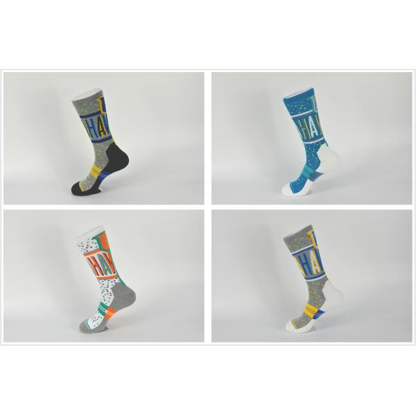 Children / Adults Breathbale Mens Basketball Socks With Anti Slip Cotton Surface