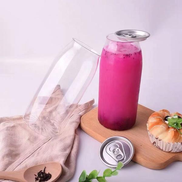 latas de bebida plásticas disponibles vacías 250ml con la tapa de aluminio