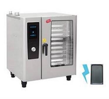 Stainless Steel Combi Steam Oven with Precise Temperature Control for Roasting and Steaming