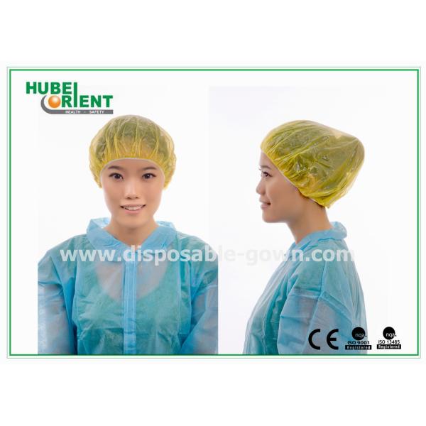 Disposable Round Polythene Surgical Bouffant Caps