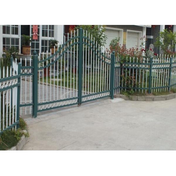 Outdoor Decoration Automatic Driveway Gates For Garden / Residential , Eco Friendly