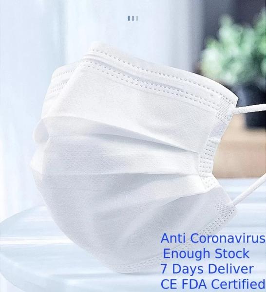 Non Woven Disposable Face Mask Latex Free For Industrial / House Cleaning