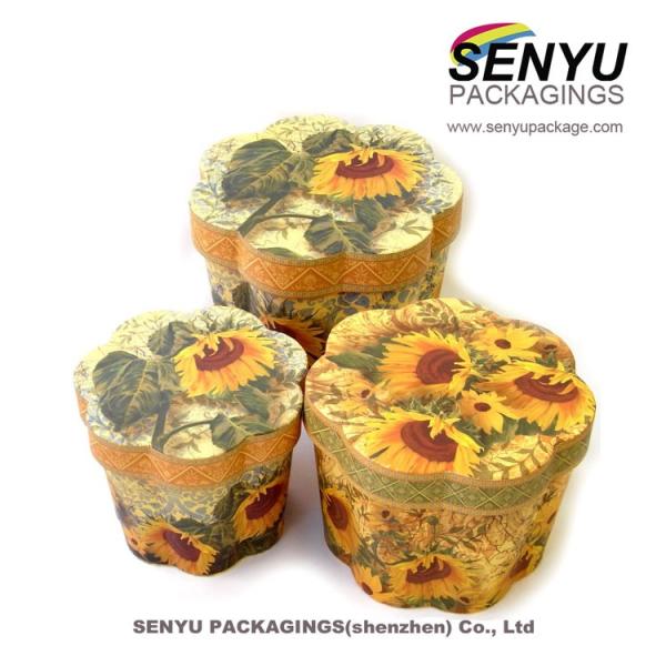 Party Festival Decoration Gift Packaging Box Flower Shaped Candy Box With Clear Window